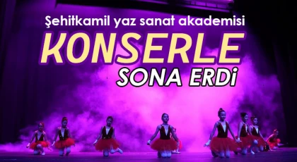 Şehitkamil yaz sanat akademisi konserle sona erdi