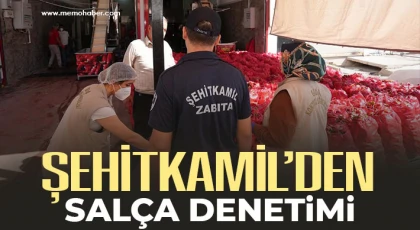 Şehitkamil'den salça denetimi