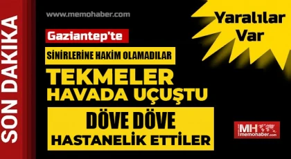 Sinirlerine hakim olamadılar Tekmeler havada uçuştu!