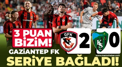 3 dakikada 2 GOL! Gaziantep FK – Kocaelispor : 2 - 0