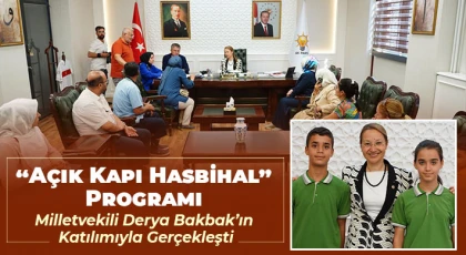 “Açık Kapı Hasbihal” Programı, Milletvekili Derya Bakbak’ın Katılımıyla Gerçekleşti