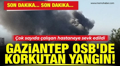 Gaziantep OSB’de korkutan yangın!