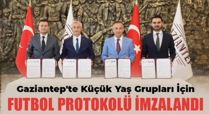 Gaziantep'te küçük yaş grupları için futbol protokolü imzalandı