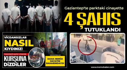 Gaziantep'te parktaki cinayette 4 şahıs tutuklandı