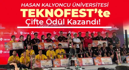 Hasan Kalyoncu Üniversitesi TEKNOFEST’te Çifte Ödül Kazandı!