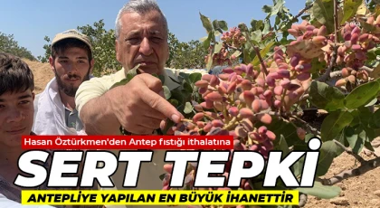 Hasan Öztürkmen'den Antep fıstığı ithalatına sert tepki