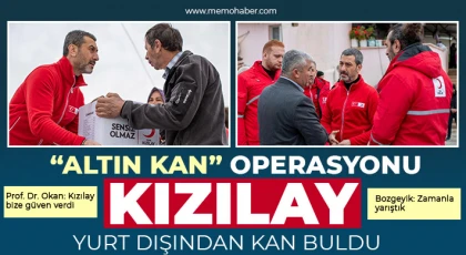Kızılay yurt dışından kan buldu