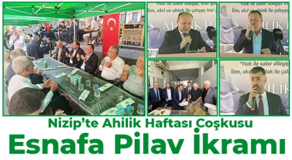 Nizip’te Ahilik Haftası Coşkusu: Esnafa Pilav İkramı