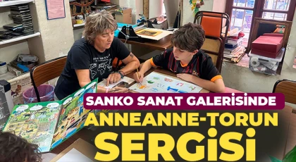 SANKO Sanat galerisinde anneanne-torun sergisi