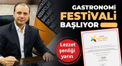 Gastronomi festivali başlıyor 