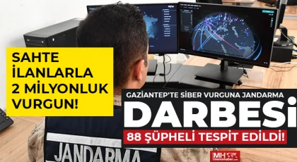 Gaziantep’te Jandarma’dan Siber Dolandırıcılara Büyük Operasyon!