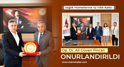 Sağlık Hizmetlerine 42 Yıllık Katkı: Op.Dr.Ali Güven Fincan Onurlandırıldı
