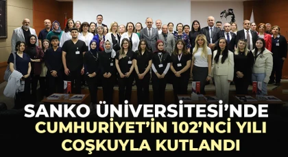SANKO Üniversitesi’nde Cumhuriyet’in 102’nci Yılı Coşkuyla Kutlandı
