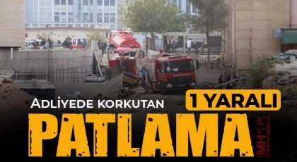 Adliyede korkutan patlama: 1 yaralı