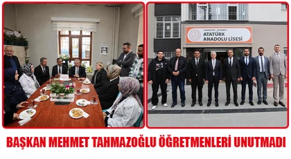 Başkan Tahmazoğlu Öğretmenleri Unutmadı