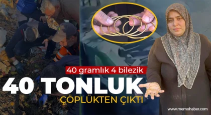 Düşürdüğü 40 gram altın 40 tonluk çöplükte bulundu, gözyaşlarına hakim olamadı