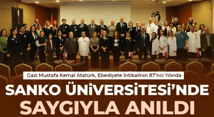 Gazi Mustafa Kemal Atatürk, Ebediyete İntikalinin 87’nci Yılında SANKO Üniversitesi’nde Saygıyla Anıldı