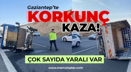 Gaziantep güne kazalarla başladı! Çok sayıda yaralı var 