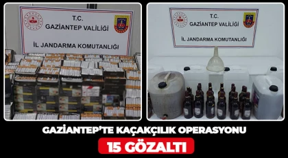 Gaziantep’te kaçakçılık operasyonu