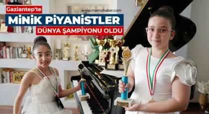 Gaziantep'te minik piyanistler dünya şampiyonu oldu