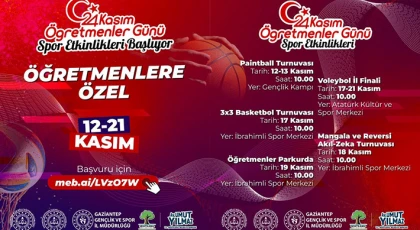 Şehitkamil’den Öğretmenler Günü’ne özel spor etkinlikleri