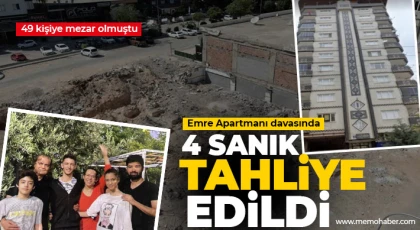 49 kişiye mezar olan Emre Apartmanı davasında 4 sanık tahliye edildi