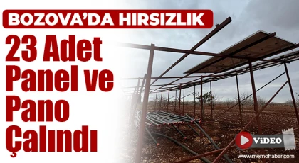 Bozova’da Hırsızlık: Budaklı Mahallesi’nde 23 Adet Panel ve Pano Çalındı