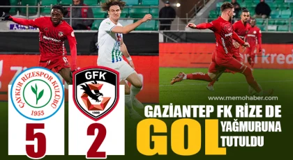 Çaykur Rizespor: 5 - Gaziantep FK: 2