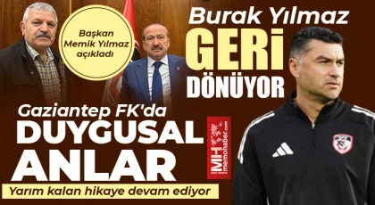 Gaziantep FK'da duygusal anlar 
