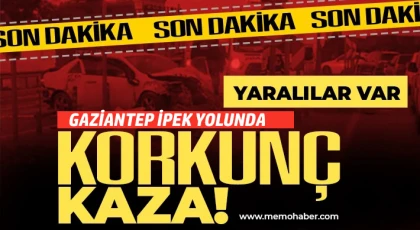 Gaziantep’te İki Araç Çarpıştı! İpek Yolu Savaş Alanına Döndü