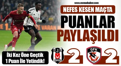 Nefes Kesen Maçta Puanlar Paylaşıldı!