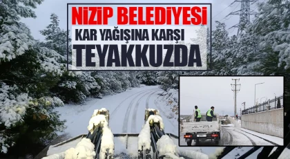 Nizip Belediyesi kar yağışına karşı teyakkuzda
