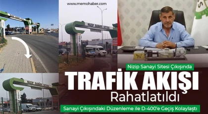 Nizip Sanayi Sitesi Çıkışında Trafik Akışı Rahatlatıldı