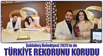 Şahinbey Belediyesi 2025’te de Türkiye rekorunu korudu