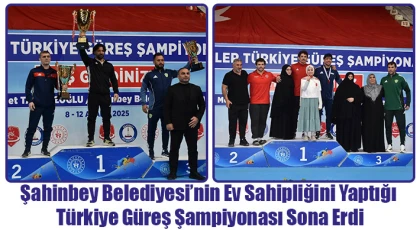 Şahinbey Belediyesi’nin Ev Sahipliğini Yaptığı Türkiye Güreş Şampiyonası Sona Erdi