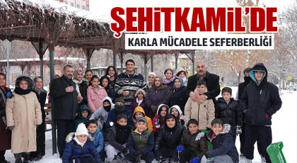 Şehitkamil’de Karla Mücadele Seferberliği