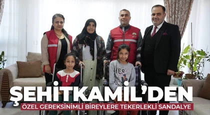 Şehitkamil’den Özel Gereksinimli Bireylere Tekerlekli Sandalye