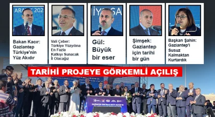 Tarihi Projeye Görkemli Açılış