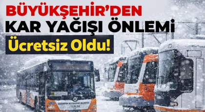 Gaziantep Büyükşehir’den Vatandaşa Kar Kolaylığı
