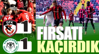 Gaziantep FK - Konyaspor: 1-1