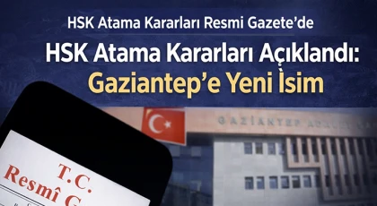 Gaziantep Vergi Mahkemesi’nde Görev Değişikliği