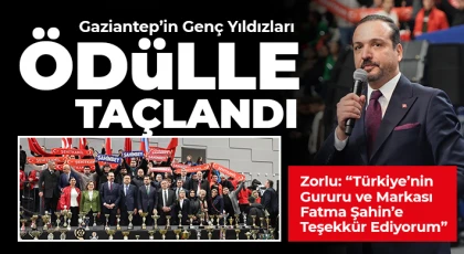 Gaziantep'in 'Genç Yıldızları' ödülle taçlandı