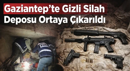 Gaziantep’te Eve Baskın: Bodrumda Gizlenen 4 Silah Bulundu