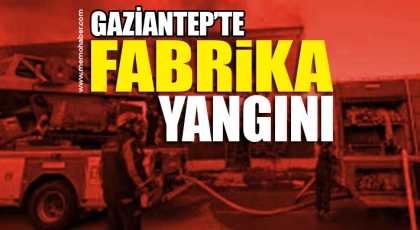 Gaziantep’te fabrika yangını: 2 kişi yaralandı
