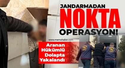 Gaziantep’te Film Gibi Yakalama: Firari Mutfak Dolabından Çıktı