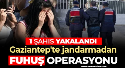  Gaziantep'te jandarmadan fuhuş operasyonu: 1 şahıs yakalandı