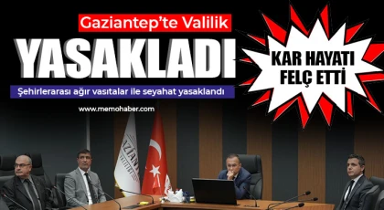 Gaziantep’te Kar Alarmı: Ağır Vasıtaların Şehir Dışına Çıkışı Yasaklandı