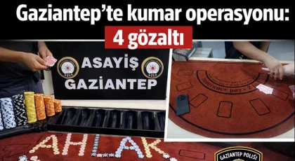 Gaziantep’te Yasa Dışı Kumar Oynatanlara Darbe!