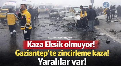 Gaziantep'te zincirleme kaza: 7 kişi yaralandı