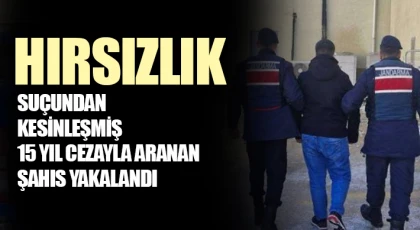 Hırsızlık suçundan kesinleşmiş 15 yıl cezayla aranan şahıs yakalandı